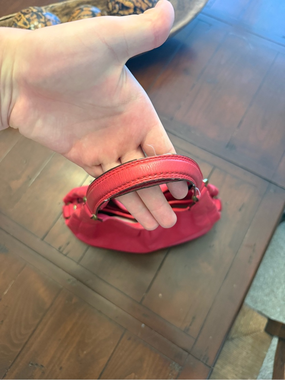 Coach Y2K/Hobo Madison Shoulder Bag Red USED - Picture 9 of 16